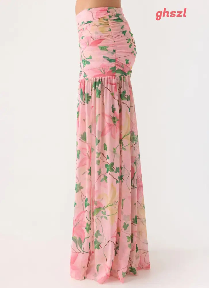 Cantrall Maxi Skirt - Blooming Spring - Maxi Skirts