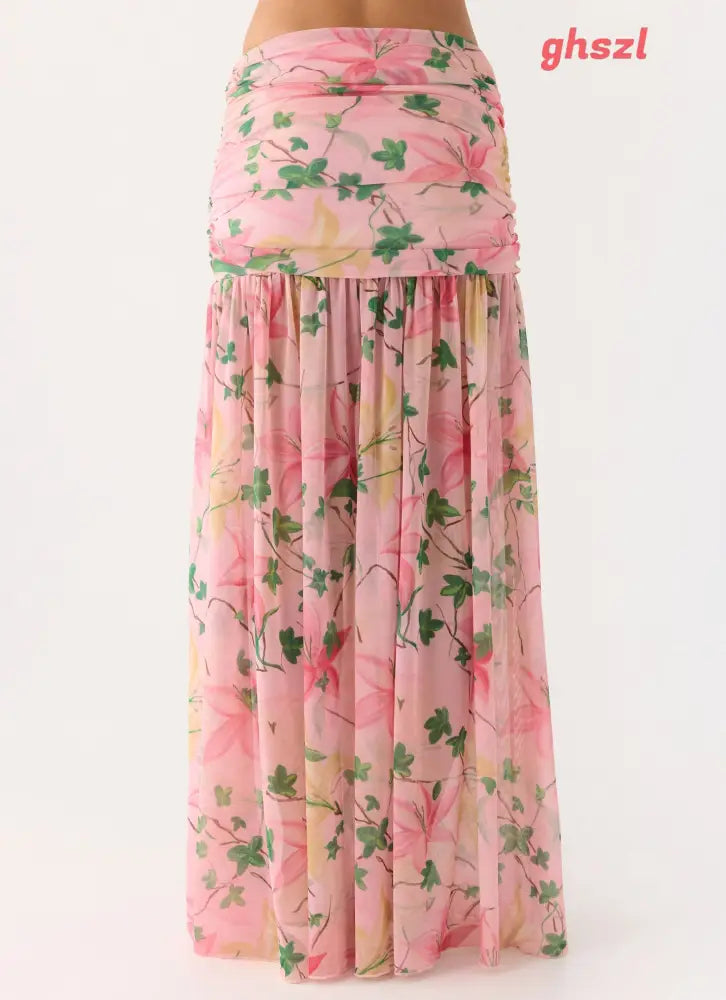 Cantrall Maxi Skirt - Blooming Spring - Maxi Skirts