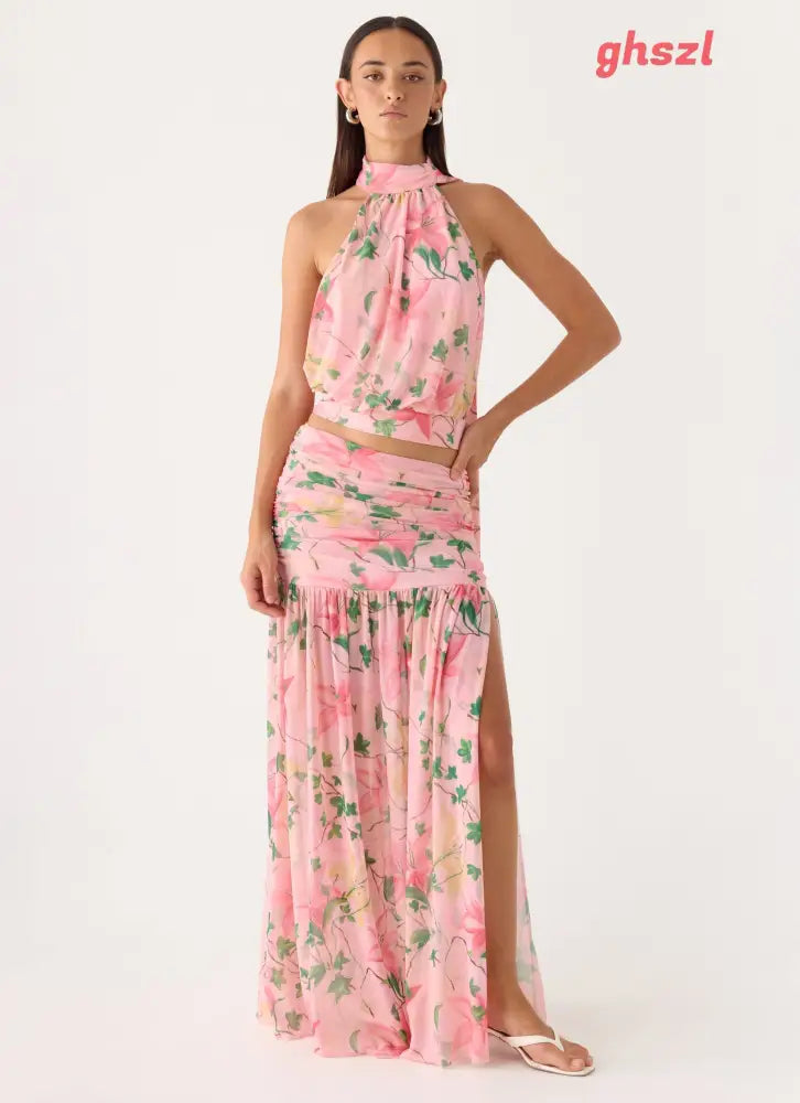 Cantrall Maxi Skirt - Blooming Spring - Maxi Skirts