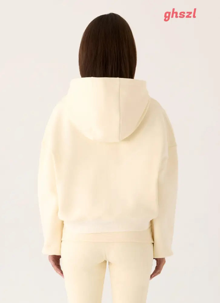 Elio Zip Hoodie - Baby Yellow - Jackets + Coats