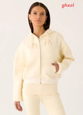 Elio Zip Hoodie - Baby Yellow - Jackets + Coats
