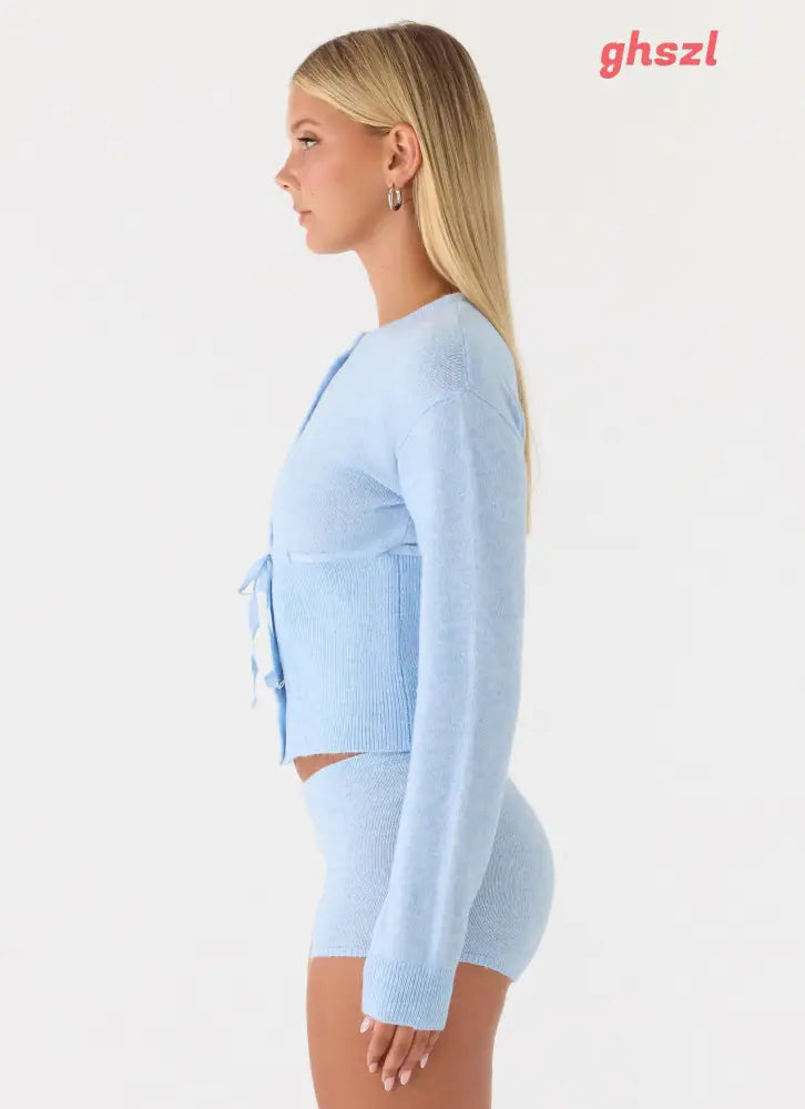 Evianna Cardigan - Blue - Cardigans