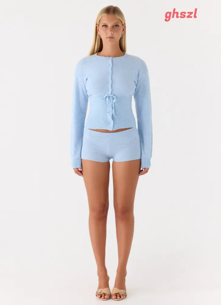 Evianna Cardigan - Blue - Cardigans