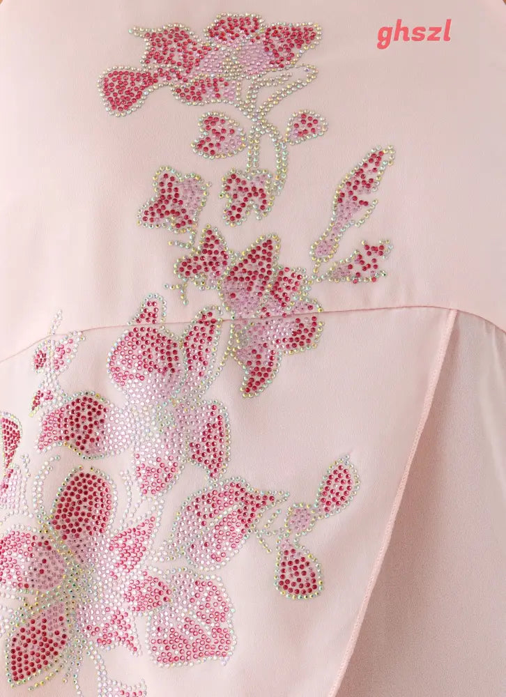 Flip It Embellished Top - Baby Pink - Halter Tops
