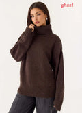 Gabrielle Knit Sweater - Chocolate - Jumpers + Knits