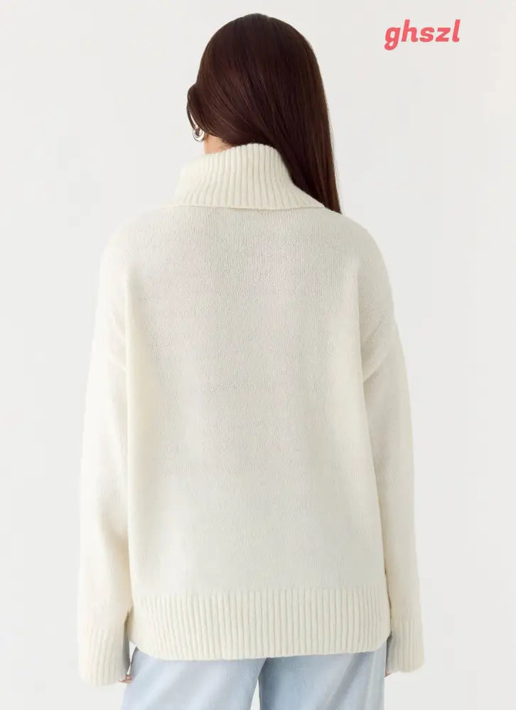 Gabrielle Knit Sweater - Ivory Cream - Jumpers + Knits