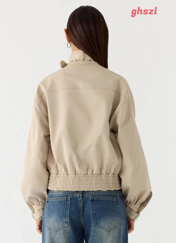 Laylan Jacket - Beige - Jackets + Coats