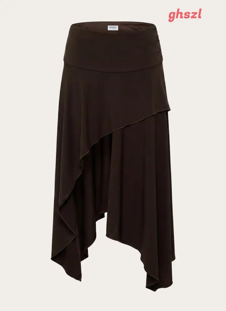 Lycia Midi Skirt - Chocolate - Midi Skirts