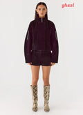Marlow Faux Suede Jacket - Black - Jackets + Coats