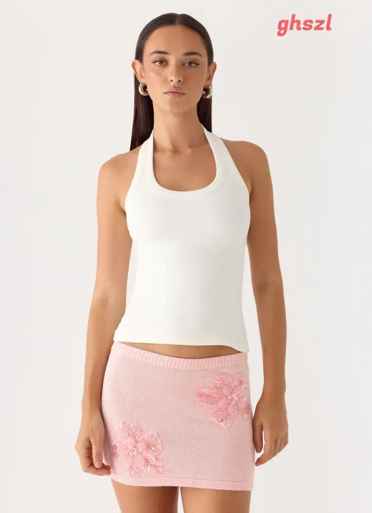 Neverland Mini Skirt - Baby Pink - Mini Skirts
