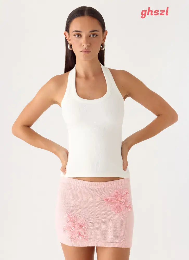 Neverland Mini Skirt - Baby Pink - Mini Skirts