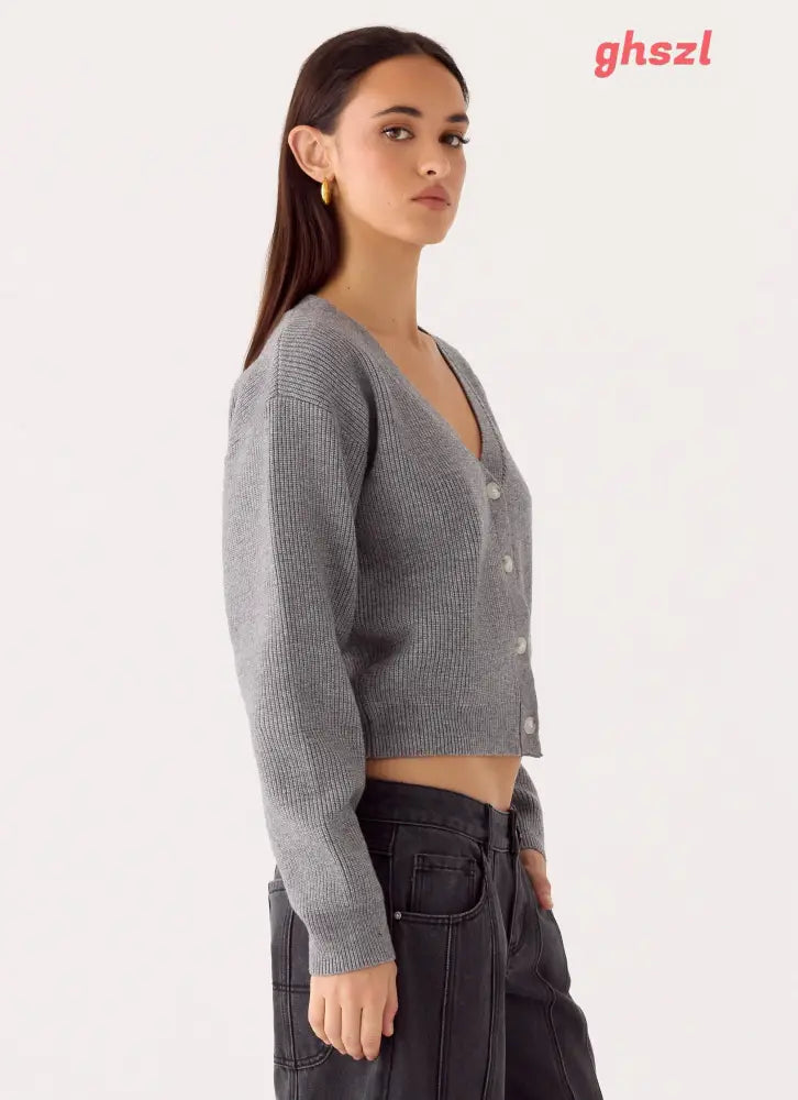 Orla Knit Sweater - Grey - Jumpers + Knits