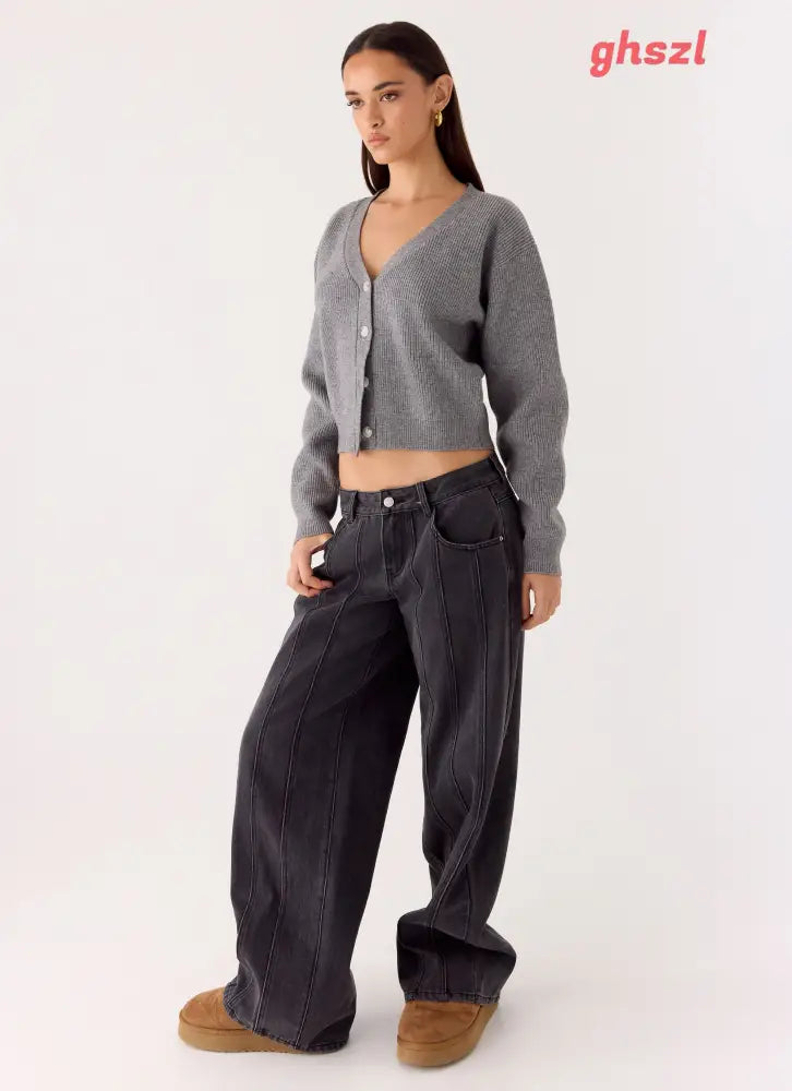 Orla Knit Sweater - Grey - Jumpers + Knits