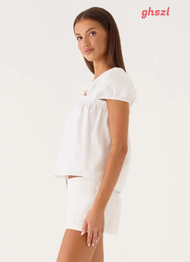 Quinton Top - White - Other Tops