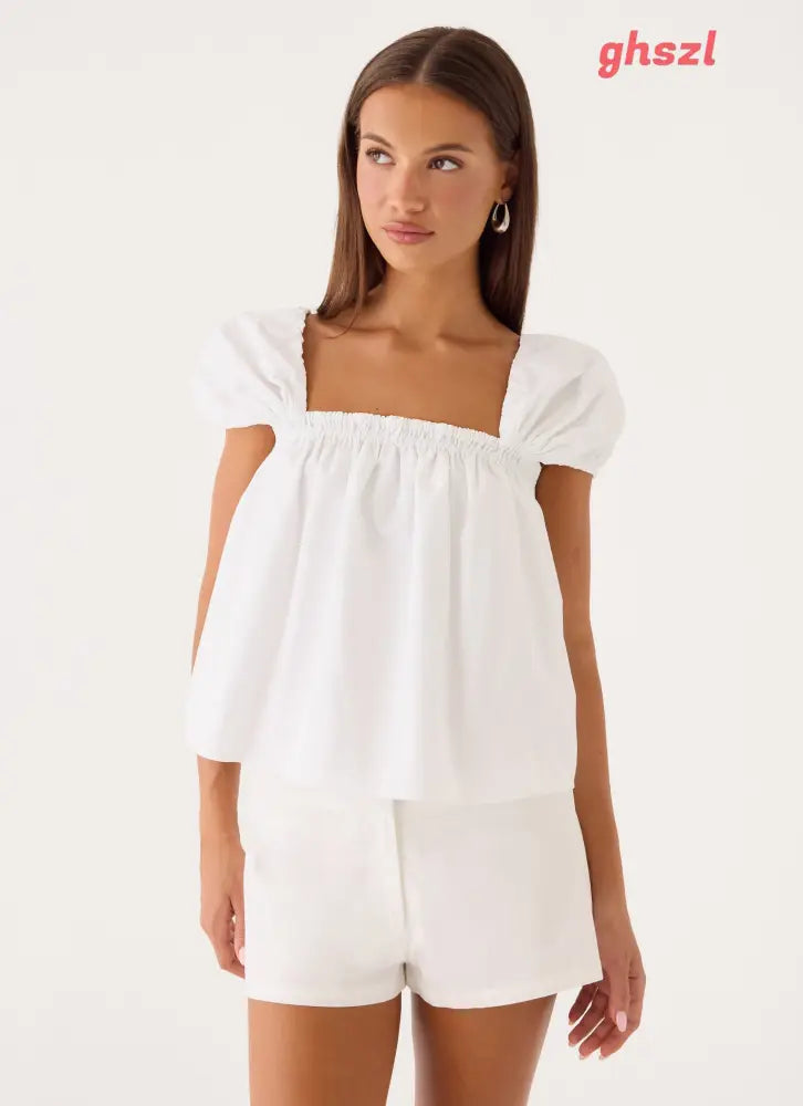Quinton Top - White - Other Tops