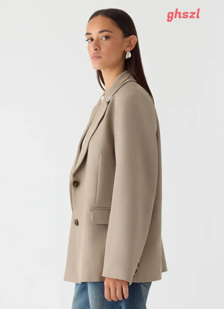 Sibel Blazer - Warm Grey - Blazers